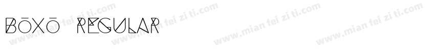 Boxo Regular字体转换